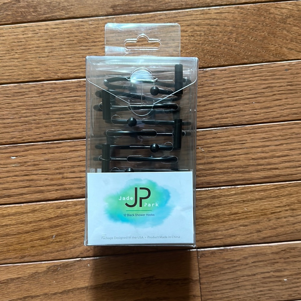 Black shower hooks